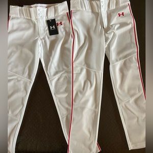 2 Youth Under Armour Baseball Pants Lot